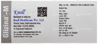 Glizina M 60Mg/500Mg Tablet 10
